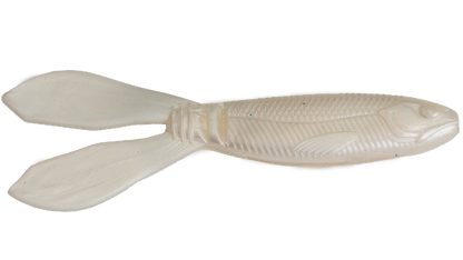 Fishing lure with a textured surface on a white background