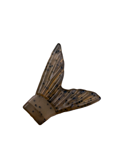 Brown and black patterned fish tail