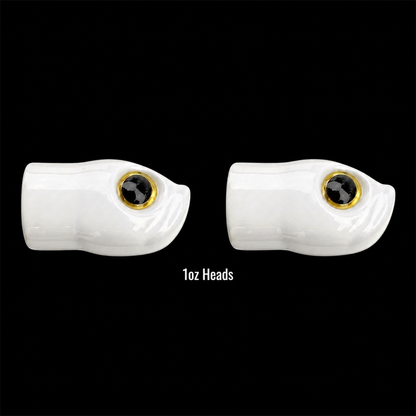 Stack Tackle Replacement Heads | 5/0 Screwy Head Jigs | 2 Per Pack | 0.5–1.5 oz | Chartreuse, Black, White, Pink