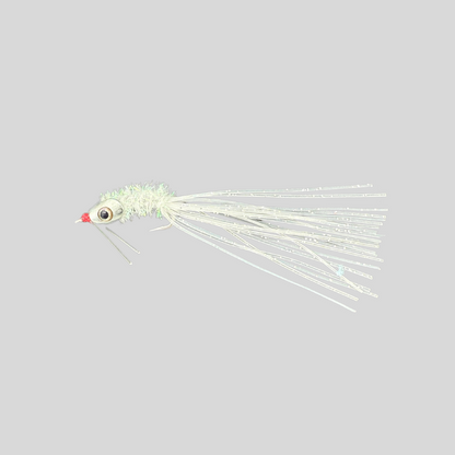Fish-Skull Salt Creature | Flats Baitfish Fly | Fish-Skull Baitfish Head & Living Eyes | Hook-Up Keel | Weed Guard | #4 Stainless | Sand, Pearl & Brown | Bonefish, Redfish & Flats Species | Flymen