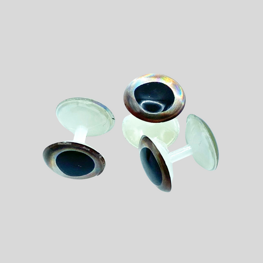 Fish-Skull Weightless Living Eye Dumbbell | 3D Realistic Eyes | Translucent Weightless Body | 6mm, 8.5mm & 10mm | Fire & Ice | 8 Per Pack | Baitfish Streamers & Surface Flies | Flymen