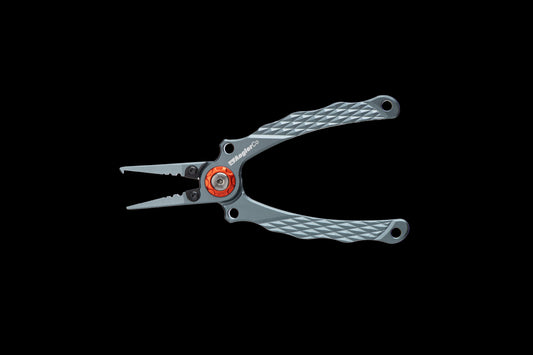 AnglerCo Core Series Fisherman's Pliers | Anodized Aluminum | Braid Cutters | Split Ring Tip | Saltwater