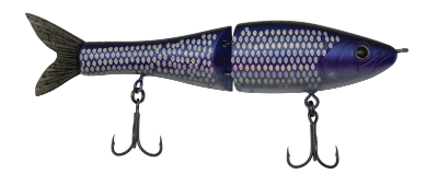 Fishing lure with a detailed pattern on a white background
