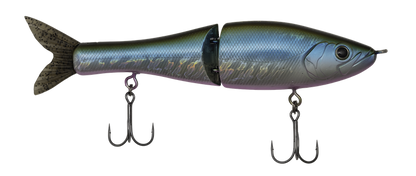 Fishing lure with a detailed pattern on a white background