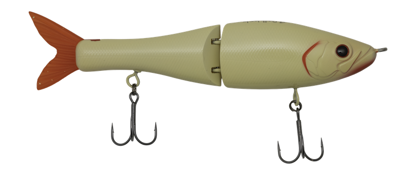 Fishing lure with a detailed design on a white background