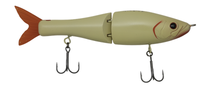 Fishing lure with a detailed design on a white background