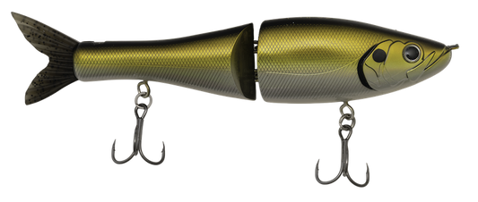 Fishing lure with detailed design on a white background