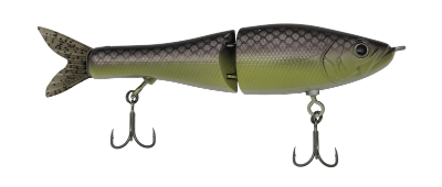 Fishing lure with detailed texture on a white background