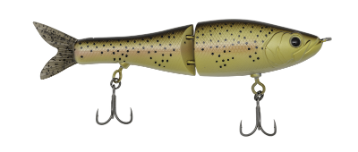 Fishing lure with detailed design on a white background