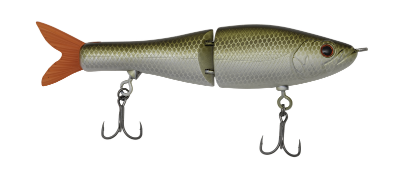 Fishing lure with a detailed design on a white background