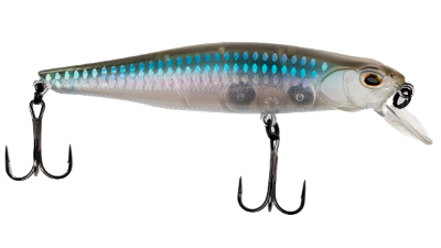 Fishing lure with a detailed design on a white background