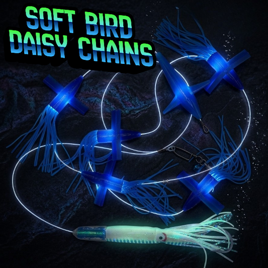 Magictail Soft Bird Daisy Chain with Fuku Bullet | 5" & 7" | 7 Colors