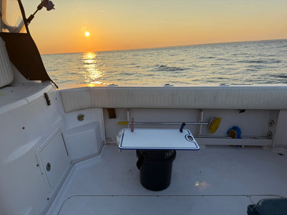 TRAPSKI Bucket Board | Made in USA | Marine-Grade HDPE | Fits 5-Gallon Buckets & Coolers | Integrated Ruler | Non-Skid Feet | Fillet, Bait Prep & Gear