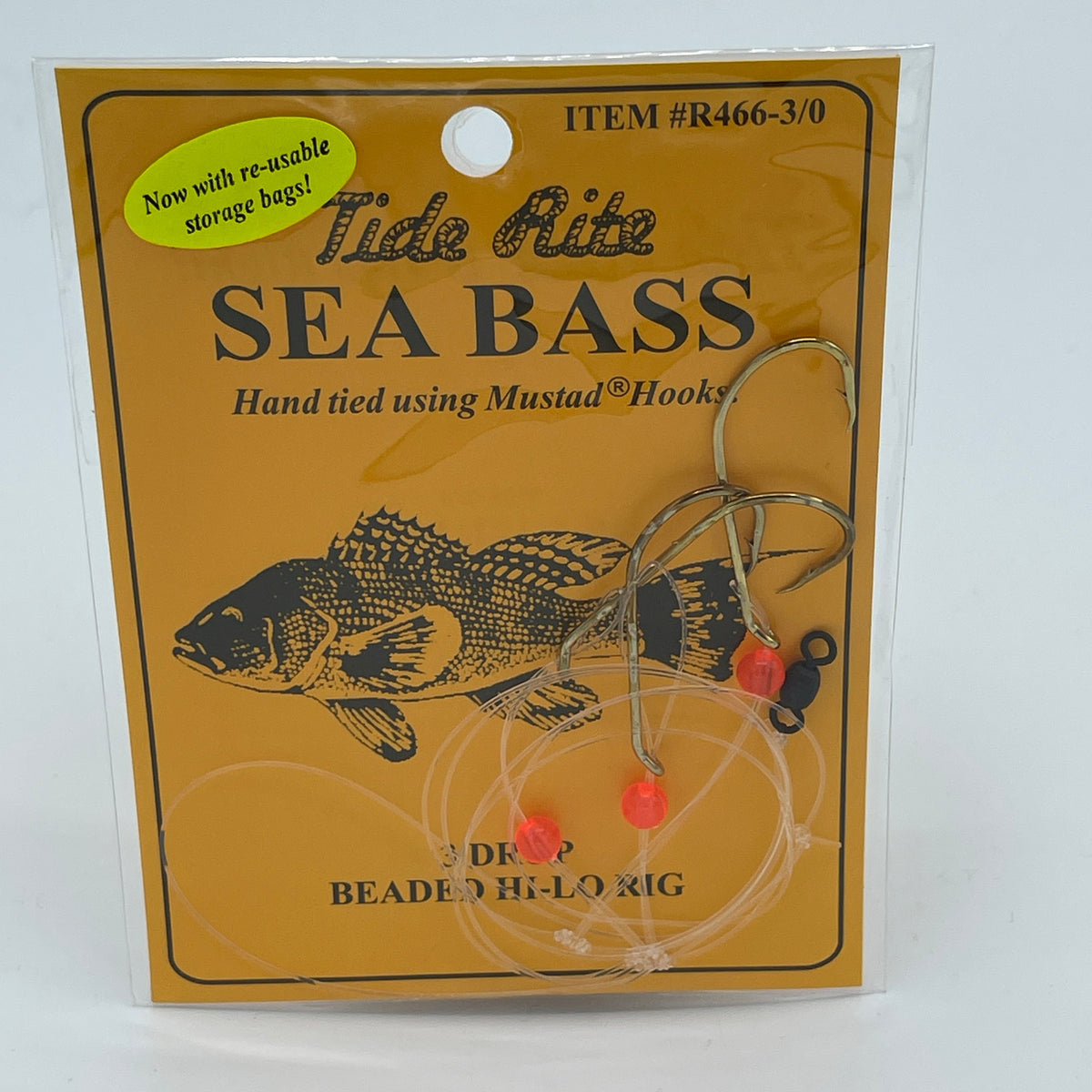 Tide Rite R466 Sea Bass 3-Drop Rig | Mustad Hooks