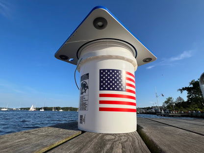 TRAPSKI Bucket Board | Made in USA | Marine-Grade HDPE | Fits 5-Gallon Buckets & Coolers | Integrated Ruler | Non-Skid Feet | Fillet, Bait Prep & Gear