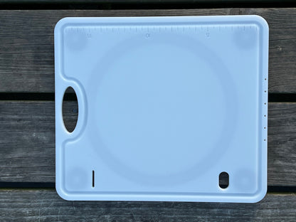 TRAPSKI Bucket Board | Made in USA | Marine-Grade HDPE | Fits 5-Gallon Buckets & Coolers | Integrated Ruler | Non-Skid Feet | Fillet, Bait Prep & Gear