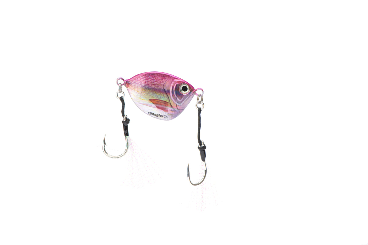 AnglerCo Imposter Jig | Vermillion Snapper | Flutter & Slow Pitch | Deep Reef & Wreck | 30g–600g | 9 Weights