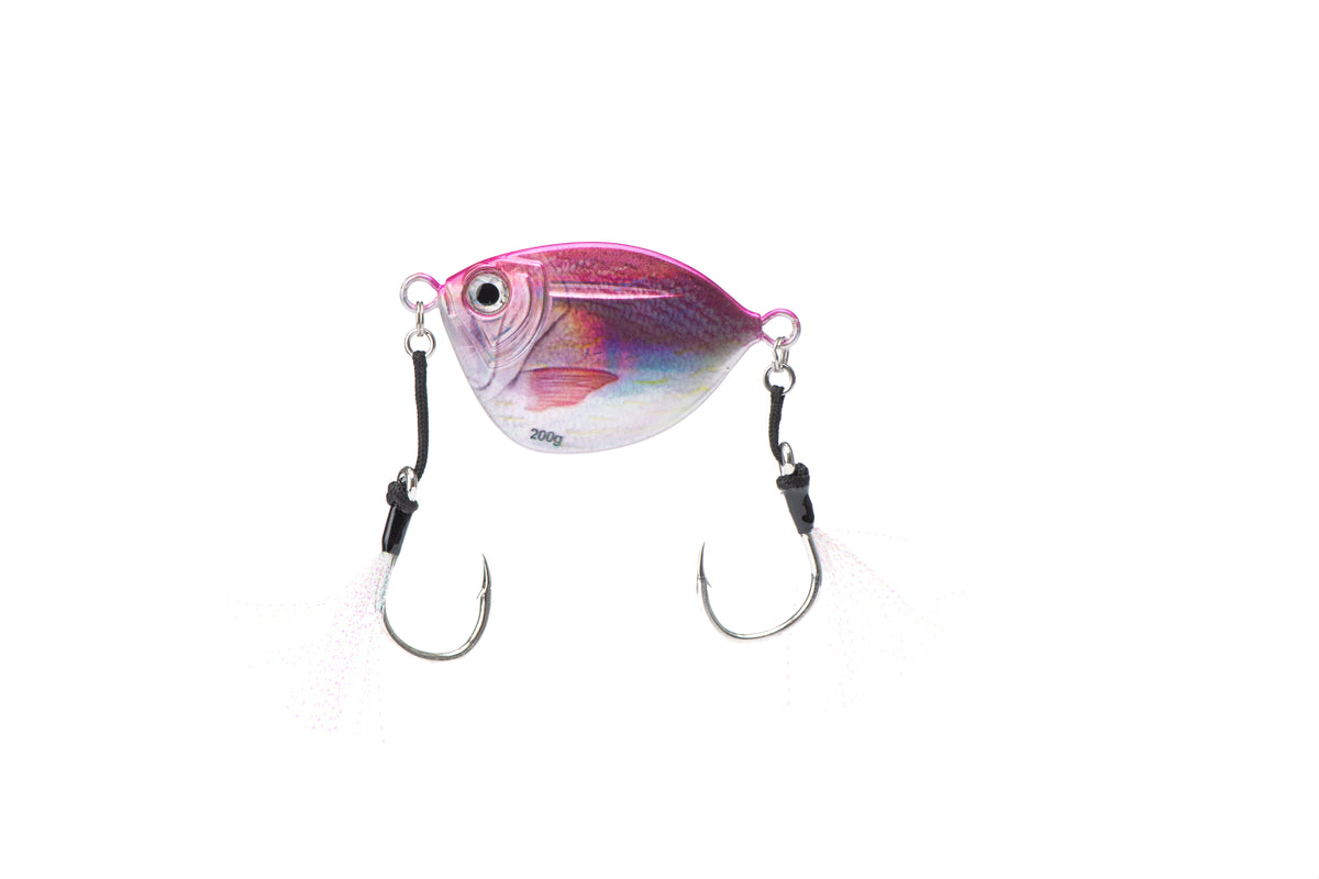 AnglerCo Imposter Jig | Vermillion Snapper | Flutter & Slow Pitch | Deep Reef & Wreck | 30g–600g | 9 Weights