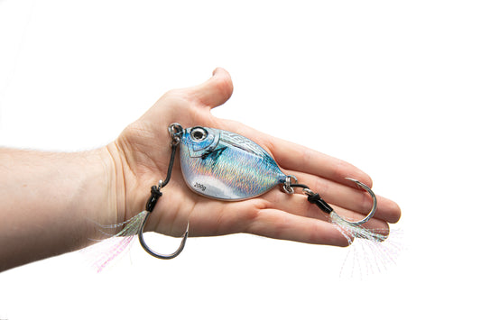 AnglerCo Imposter Jig | Bonita | Dark Purple/Black Flash | Pelagic & Reef | Flutter & Slow Pitch | 30g–600g
