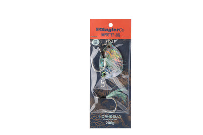 AnglerCo Imposter Jig | Hornbelly Glow-in-the-Dark | Deep Drop & Night Fishing | Flutter & Slow Pitch | 30g–600g