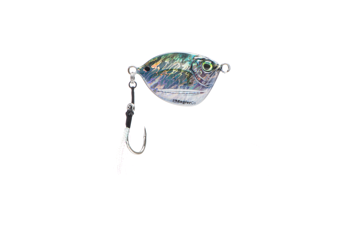 AnglerCo Imposter Jig | Hornbelly Glow-in-the-Dark | Deep Drop & Night Fishing | Flutter & Slow Pitch | 30g–600g