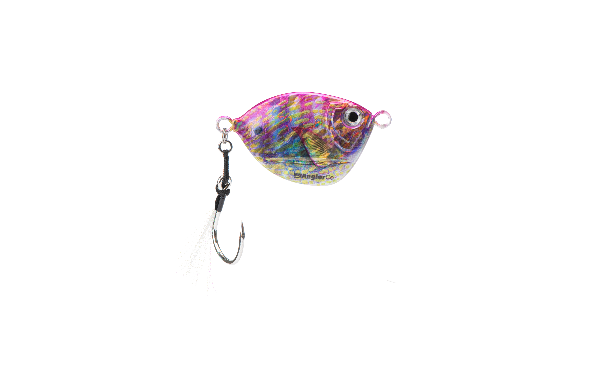 Colorful fishing lure on a white background