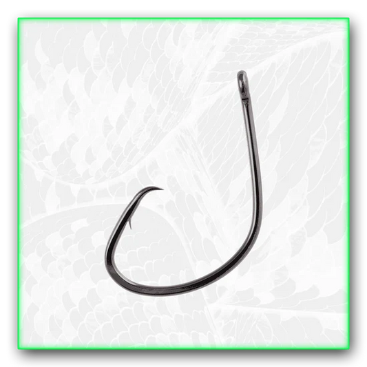 Royal Hooks ROYAL Mutsu Light Circle Hooks | Straight Eye | Offset Tip | Light Wire | Live Bait | Jaw-Hook Design | #2–8/0 | 6-Pack