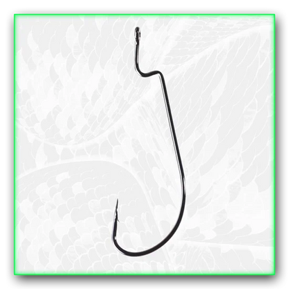 Royal Hooks ROYAL Magnum Offset Worm Hook | Extended Shank | High-Grade Carbon Steel | 6-Pack | 7/0 & 11/0 | Big Swimbaits & Magnum Soft Plastics