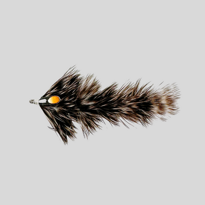 Flymen Next FeatherLite Micro Changer | #4 Hook | 100% Natural Feathers | 6-Segment Articulated | Under 3" | Tan, Olive & Yellow, Grey & White | Trout, Bass & Redfish