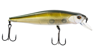 Fishing lure with a detailed design on a white background
