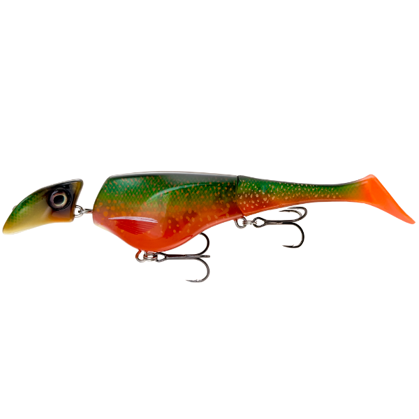 Colorful fishing lure with a white background