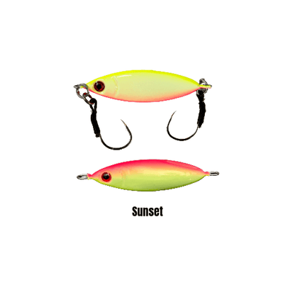 Submission Fishing Co. Sumo Slow Pitch Jig | Two-Face Rigging | Leaf Wobble | 40g & 60g | 5 Colors