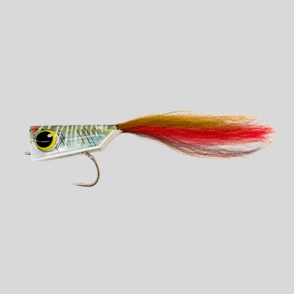 Surface Seducer PopStar Big Game Popper | Holographic Foam | Built-In Rattle | Gamakatsu SL12S | 2/0, 6/0 & 8/0 | 3 Colors | GT, Peacock Bass & Large Predators | Flymen