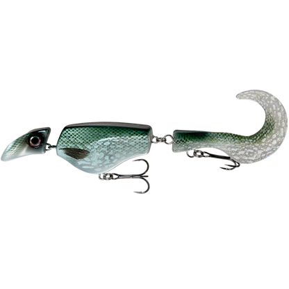 Fishing lure with a detailed design on a white background