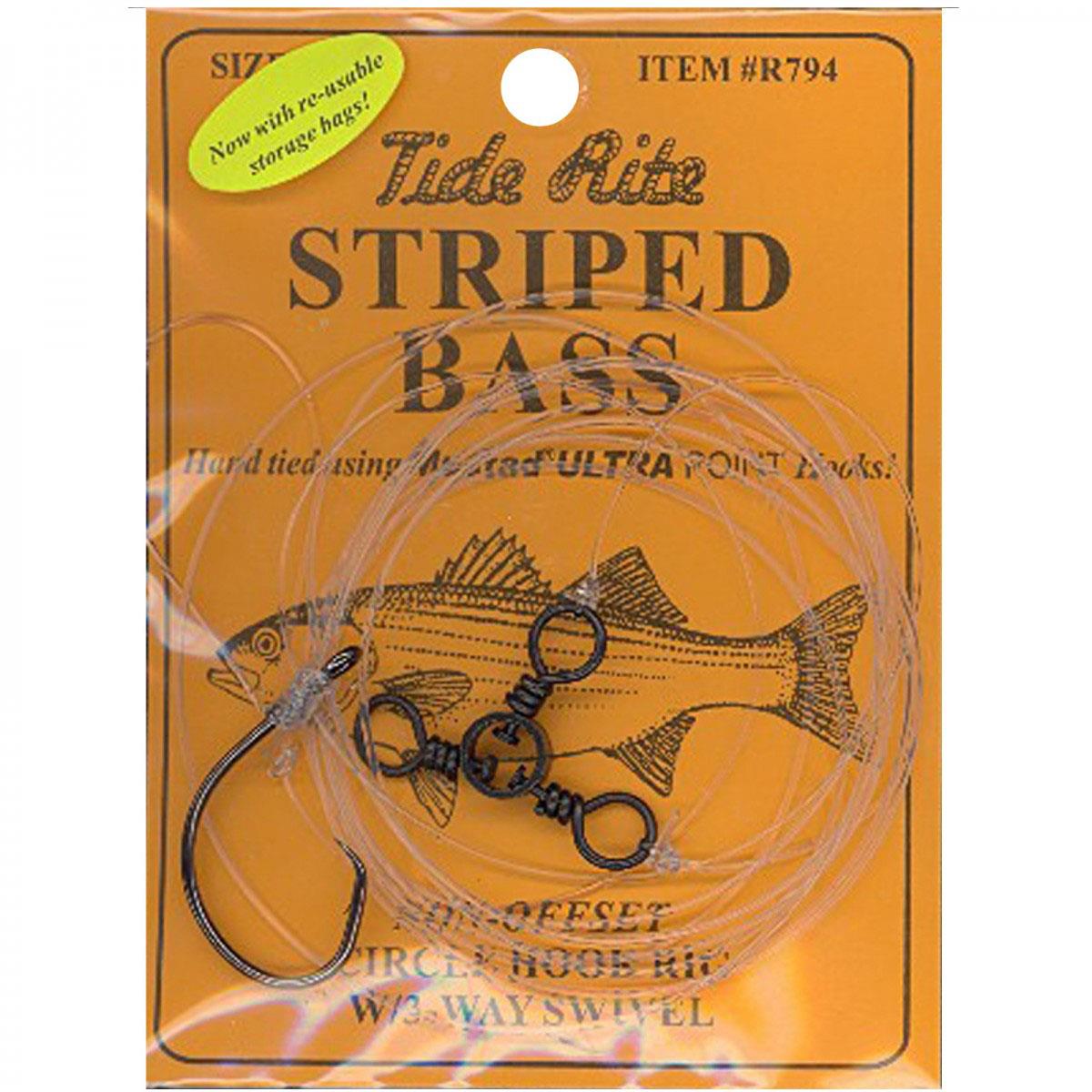 Tide Rite Striped Bass 3-Way Rig | Inline Circle Hook