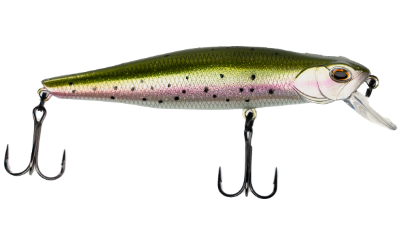 Fishing lure with a detailed design on a white background