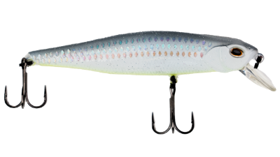 Fishing lure with a detailed design on a white background