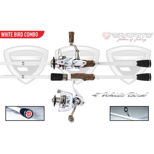 Favorite Fishing White Bird Spinning Combo (Old Model)
