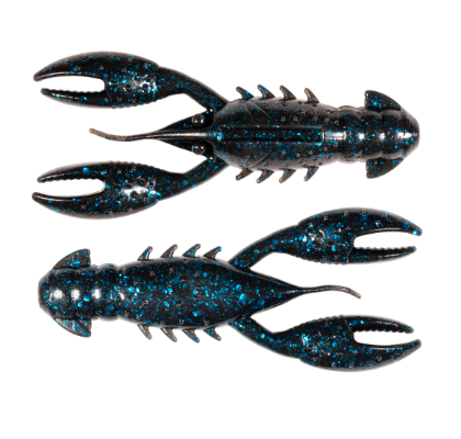 Z-MAN Pro CrawZ 3.5in Black/Blue Flake 3pk