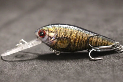 Crankbait Fishing Lure 8g 8cm 3 Meters Depth High End Hooks Wide Wobble with Deep Diving Carp Fishing HC549