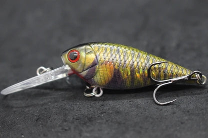 Crankbait Fishing Lure 8g 8cm 3 Meters Depth High End Hooks Wide Wobble with Deep Diving Carp Fishing HC549