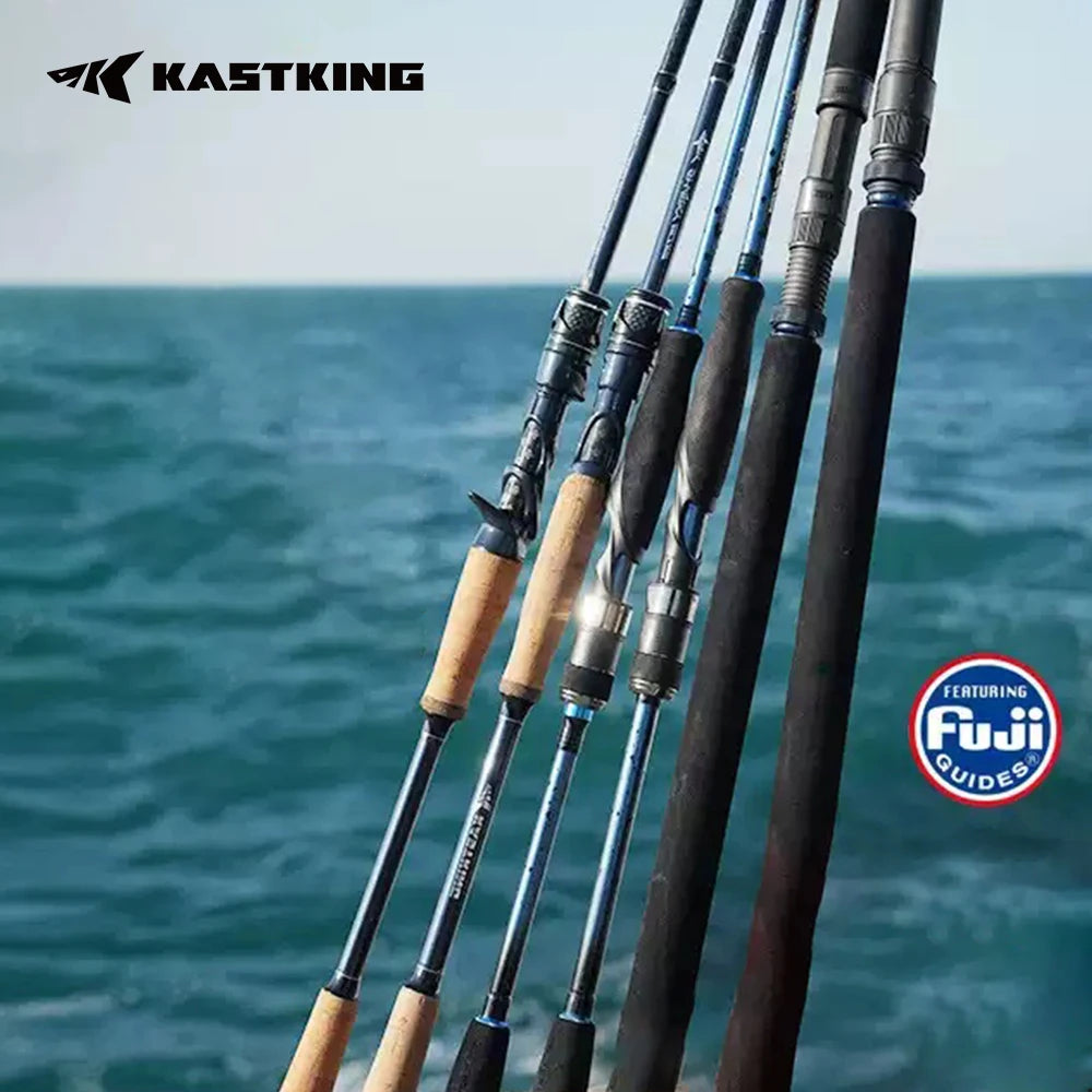 KastKing Sharky Ultra Carbon Spinning Casting Rods FUJI F+SIC Guide RingsFreshwater Saltwater Fishing Rod