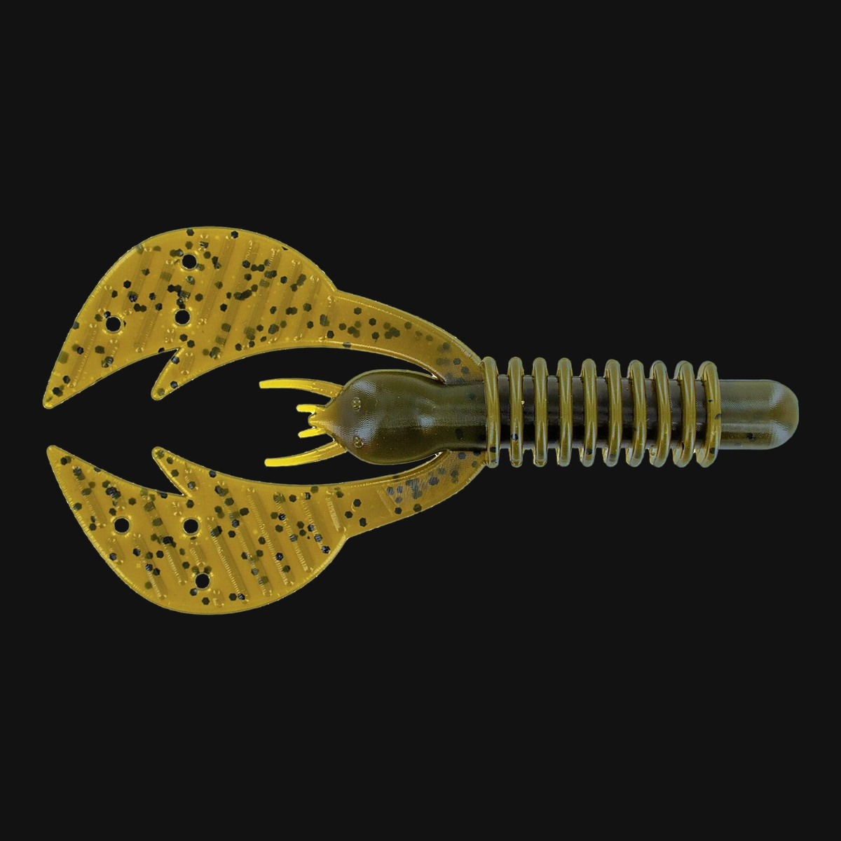 Big Bite Baits Kamikaze Craw 3.75" in Green Pumpkin