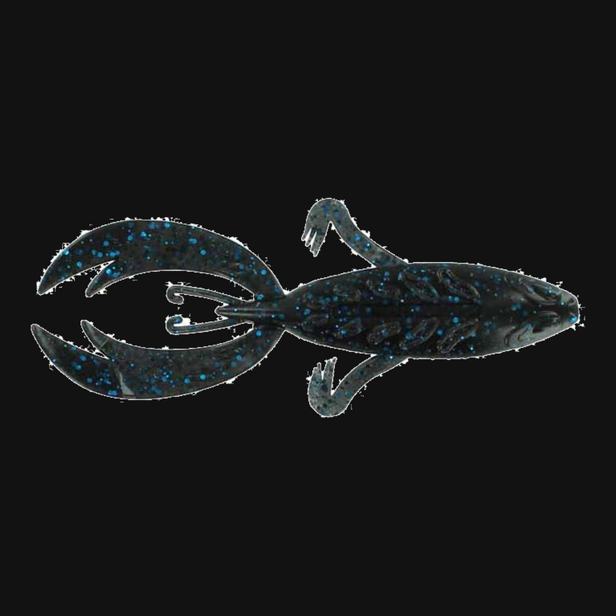 Big Bite Baits Rojas Fighting Frog 4" in Black Blue Flake
