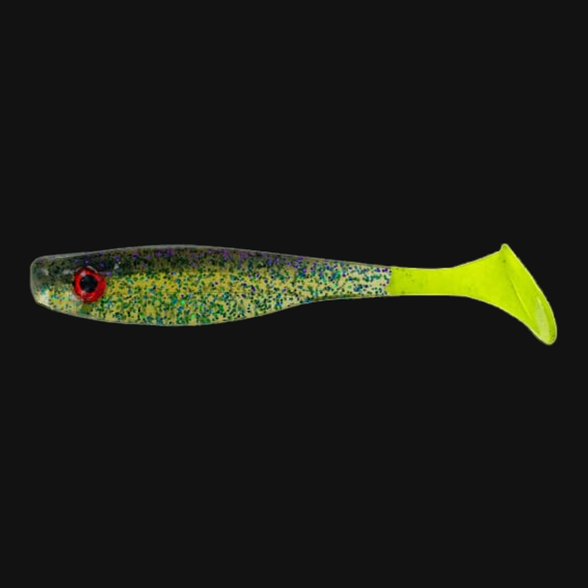 Big Bite Baits Suicide Shad 5" in Sprayed Grass Chart Tail