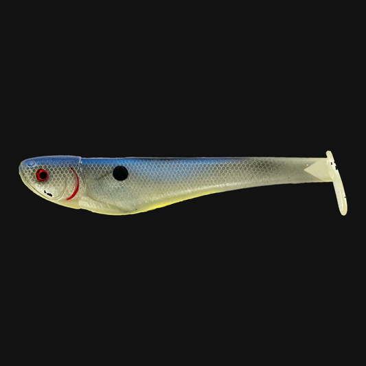 Big Bite Baits B5 & B6 Line Thru Swimbait 5" in Bling