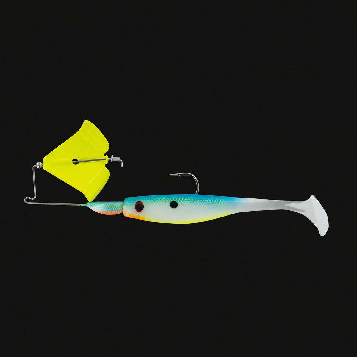 Big Bite Baits Suicide Buzz 3/8 oz in Chartreuse Blade / Citrus Shad