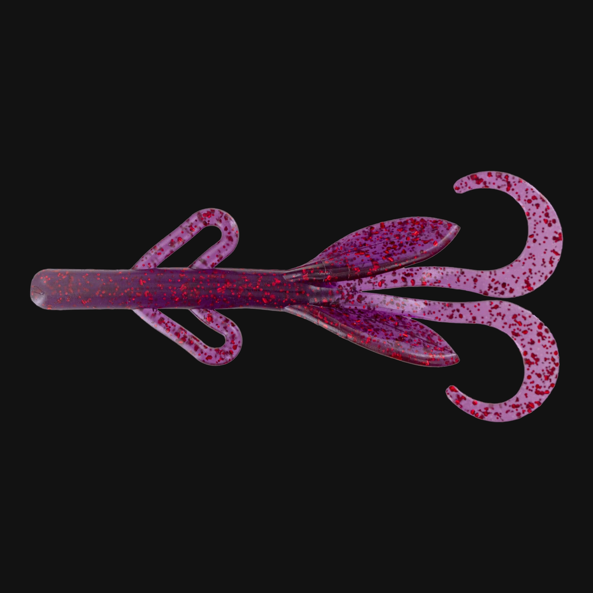 Big Bite Baits Creature 4" in Black Grape Emerald