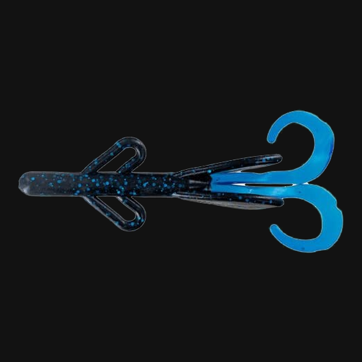 Big Bite Baits Creature 6" in Black Blue Tail
