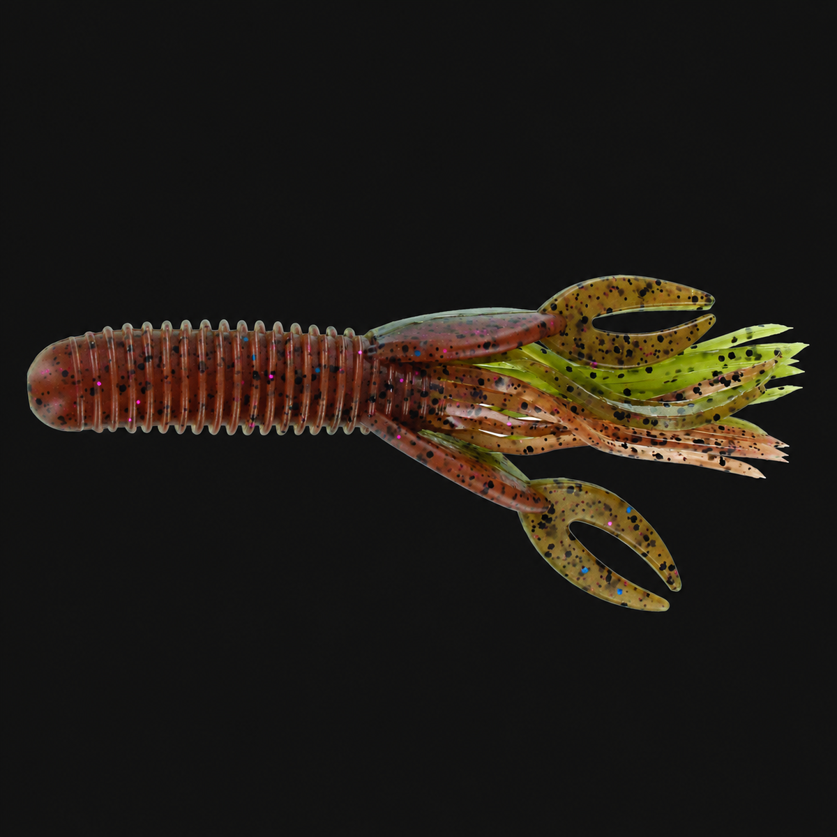 Big Bite Baits Craw Tube 4-inch in Watermelon / Pumpkinseed
